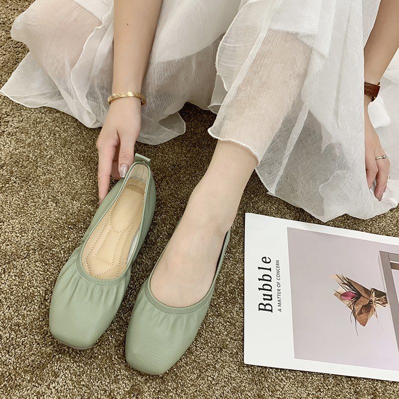 Giày Búp Bê Da Mềm Đế Bằng Siêu Mềm Thời Trang Xuân Thu Cho Nữ Size 35-40 6