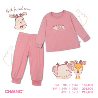 Bộ dài cúc vai Jungle hươu hồng