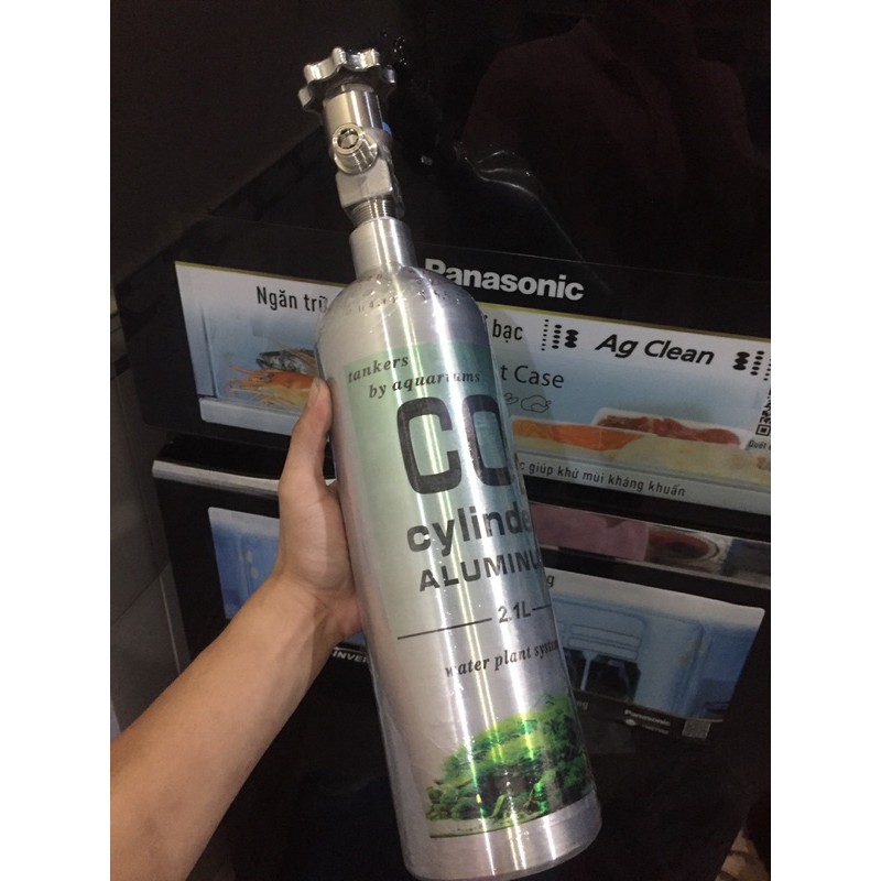 Combo nhôm 2,1 lít japan + van điện wyin 1 đồng hồ mini 12v