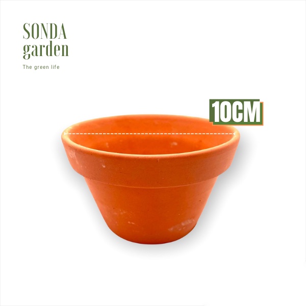 Chậu đất nung nâu SONDA Ganden đường kính 10cm, siêu đẹp, lỗi 1 đổi 1