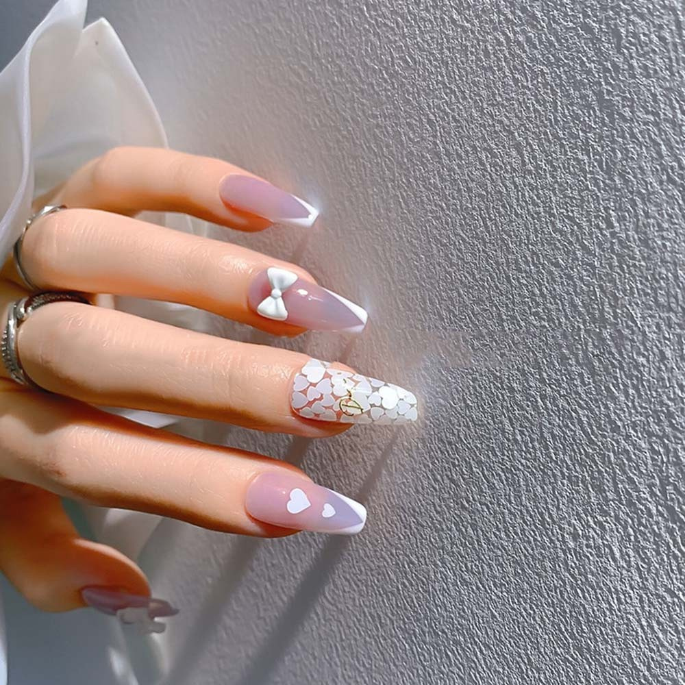 [Hàng mới về] Hộp kim tuyến sequin hình trái tim long lanh trang trí móng tay nhiều kích thước DIY