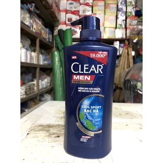 dầu gội clear men cool sport chai 650ml.