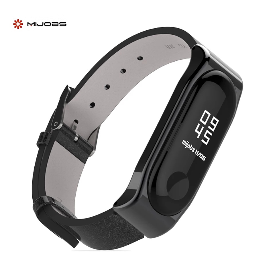 Dây đeo miband 4 3 da MIJOBS thay thế