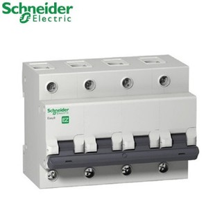 Cầu dao điện aptomat át tép mcb 4p schneider ez9f 4p 50-63a 4.5ka - thiết bị điện cn và dân dụng