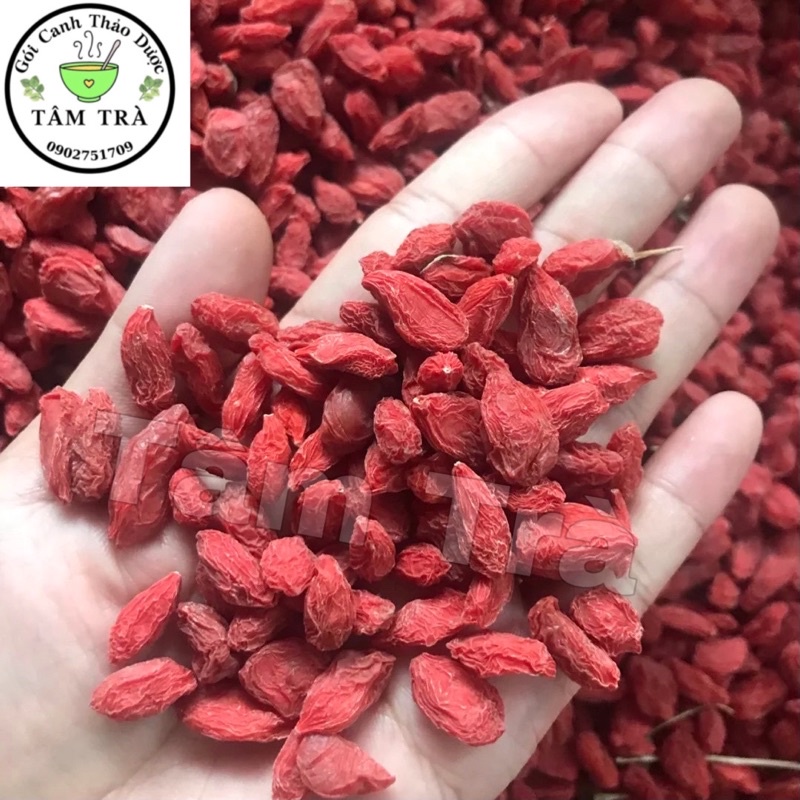 Kỷ tử Ninh Hạ Trái To Đỏ CAO CẤP LOẠI 1-100gram -Gói Canh Thảo Dược -Tâm Trà