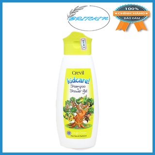 Dầu Tắm Gội Cao Cấp 2 Trong 1 Cho Trẻ Em Crevil Kidcare Shampoo & Shower Gel (300ml)
