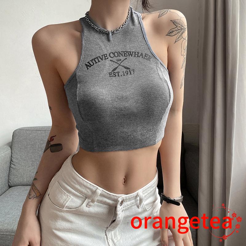 Áo Tank Top Sát Nách Cổ Tròn Thiết Kế Ôm Sát Tôn Dáng