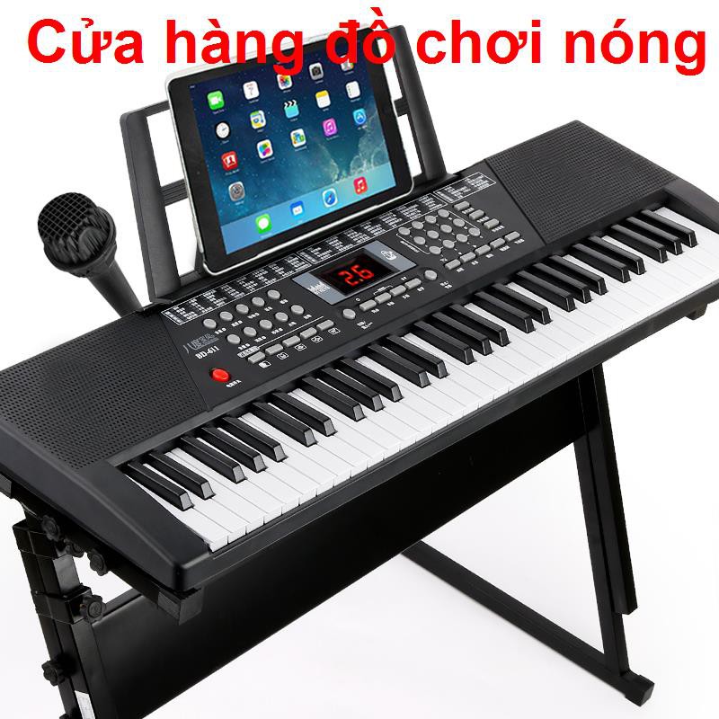 Đàn piano điện tử 61 phím thông minh dành cho người lớn mới bắt đầu chơi trẻ em bé trai và gái nhạc cụ đồ đa chức