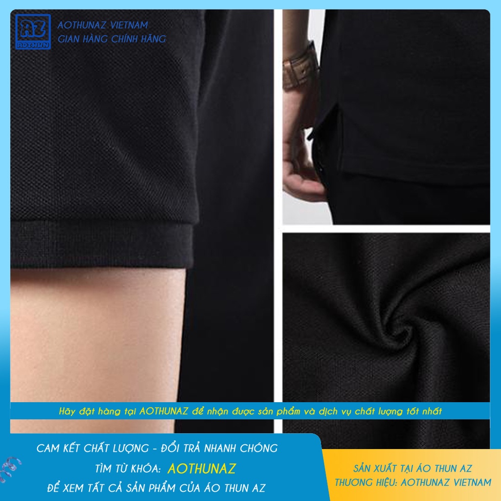 Áo thun polo cổ trụ nam in logo Security phản quang bảo vệ 2 mặt M2449