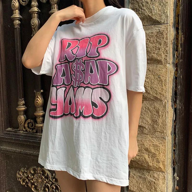 NRVP Áo Thun 100% Cotton Dáng Rộng Thời Trang Hàn Quốc Cho Nữ