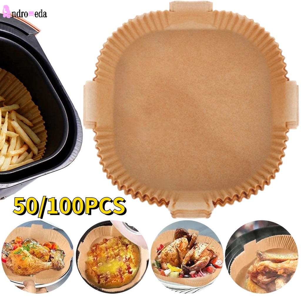 Set 50/100 Tấm Lót Nồi Chống Dính Dùng Một Lần Hình Vuông 16CM 20CM