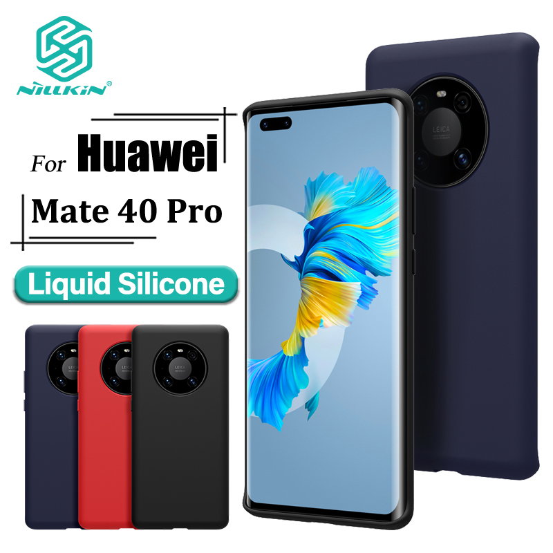Ốp Điện Thoại NILLKIN Flex SIlicon Cho Huawei Mate 40 Pro Lót Bằng Sợi Vải Nhỏ