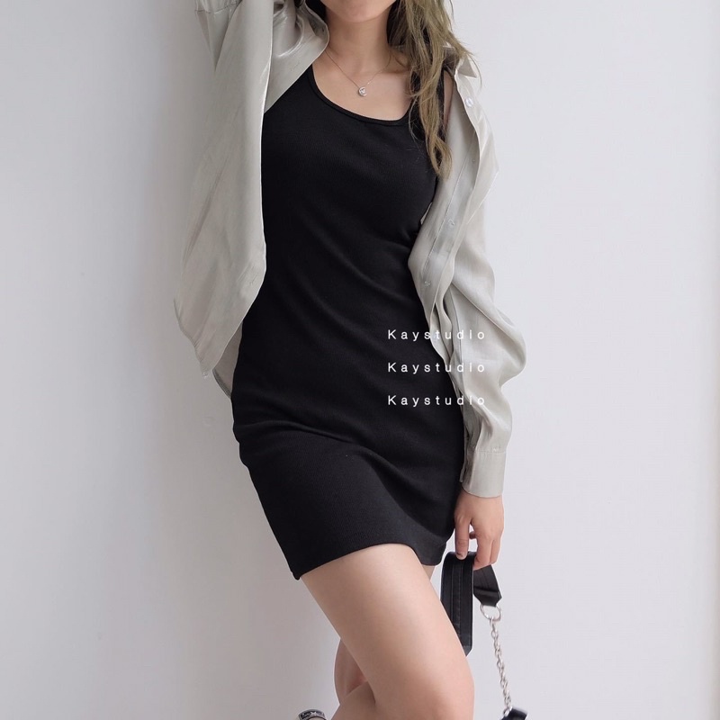 [KAYSTUDIO] ĐẦM BODY NGẮN ĐEN - DBND