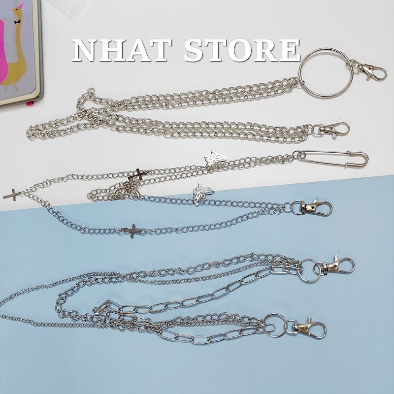 Dây xích quần áo thời trang nam nữ, dây xích unisex Nhat Store