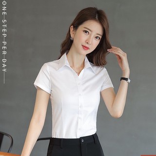 Áo Sơ Mi Nữ Tay Ngắn/Tay Dài Form Chuẩn Vải Kate Đẹp - Màu Đen, Trắng