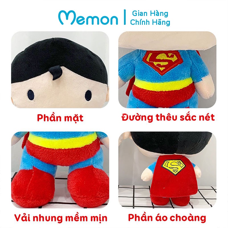 [Mã LIFEM1 giảm 50k đơn 99k] Gấu Bông Superman Siêu Nhân Anh Hùng Cao Cấp Memon