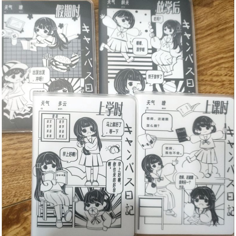 Sổ tay 80 trang giấy kẻ ngang hình cô gái PT100K-14