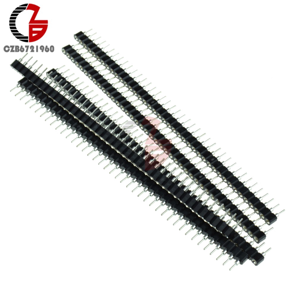 Set 5 Đầu Nối Thẳng 40Pin 2.54mm Cho Bảng Mạch In PCB