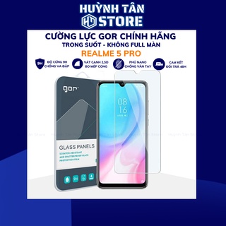Kính cường lực Relame 5 Pro trong suốt không full chính hãng GOR vát 2,5D