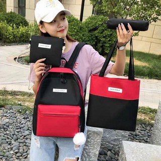 Set balo, túi 4 món - PHỐI 3 MÀU CB5