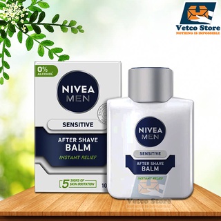 Kem làm giảm kích ứng sau khi cạo râu cho nam - nivea for men post shave balm sensitive 100ml