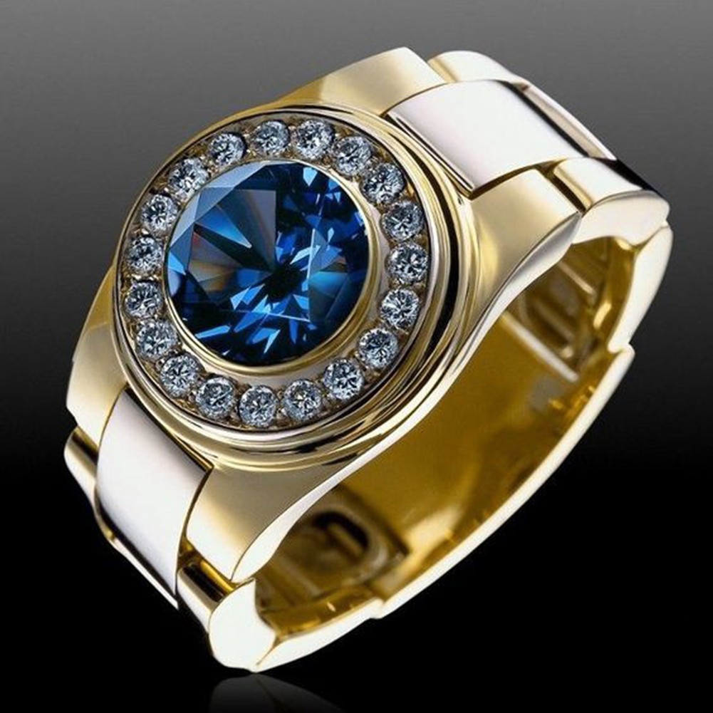 Nhẫn đính hôn đính đá zirconia dành cho nam