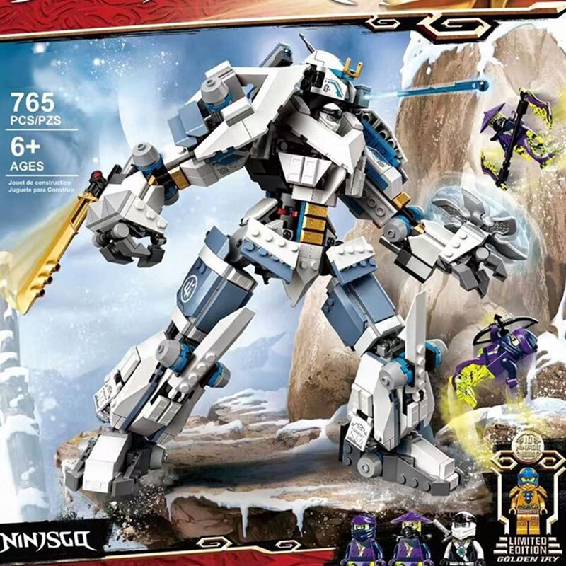 đồ chơi giáo dục lắp Ráp mô hình ninjago zane's titan mech battle7188