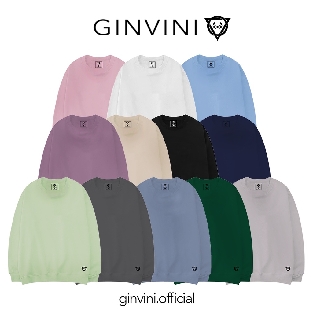 Áo Sweater Trơn Nam Nữ unisex phong cách Hàn Quốc cá tính, Chất nỉ bông đẹp
