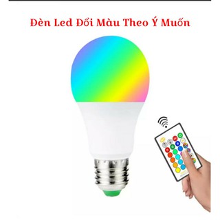 Bóng Đèn Led Kin Nước E27 Đổi Màu Theo Y Muốn Bằng Điều Khiển Từ Xa