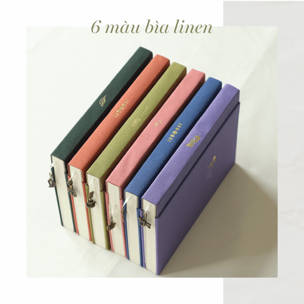 Sổ tay cao cấp Dreams Come True 🎨160 GSM 🎨 6 màu bìa vải linen | teayoushop 🍃
