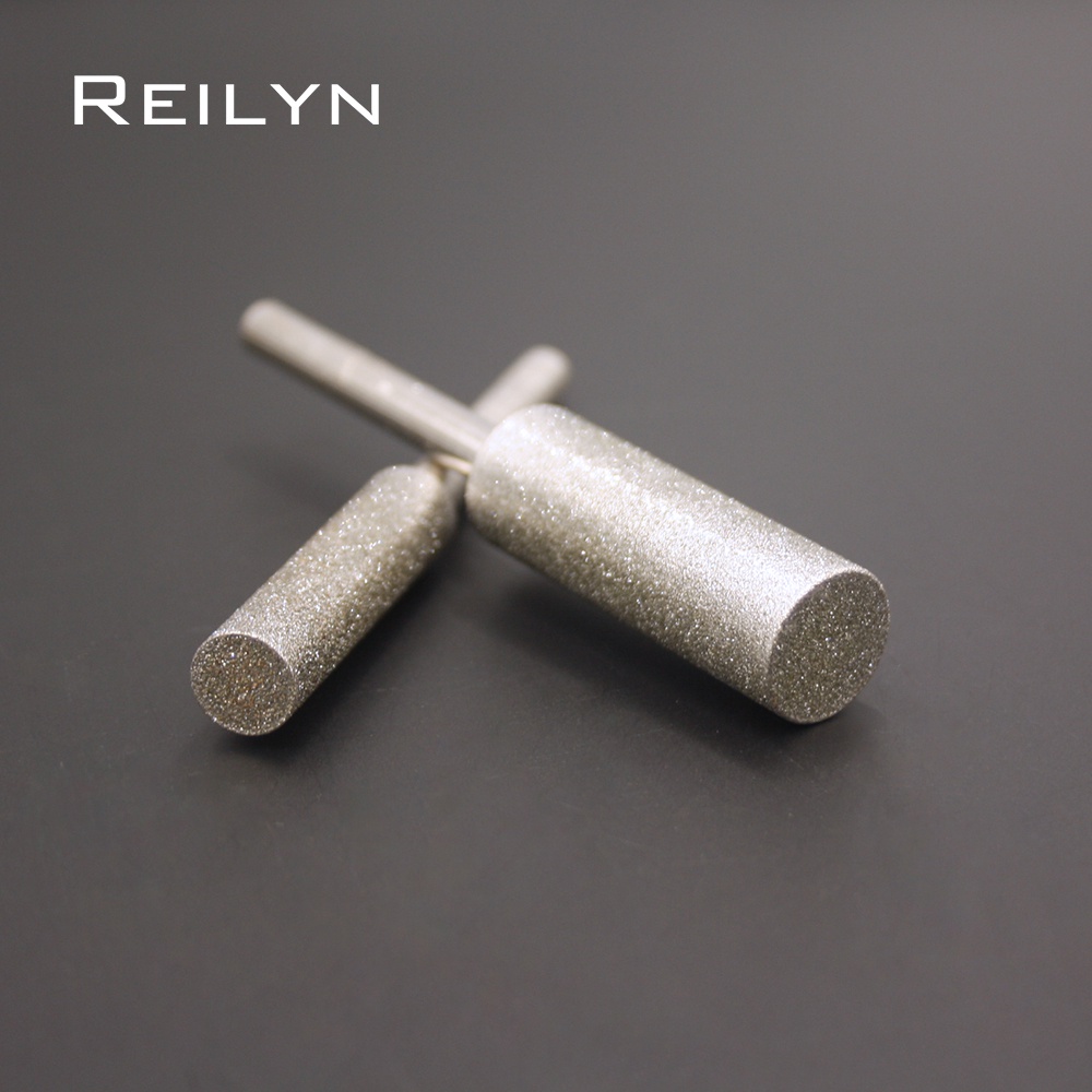 1pc 150# Ultra Đầu Mài Kim Cương Hình Trụ Dài 6-25mm