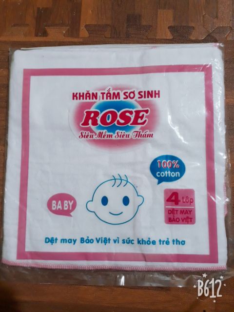 Khăn tắm Rose 4 lớp hàng Việt Nam