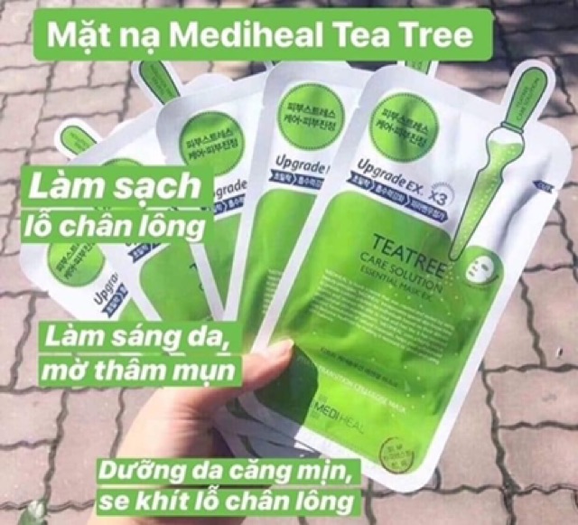 Mặt Nạ Mediheal Essential Teatree / Vita / Placenta / Collagen / Aquaring Cấp Nước Dưỡng Ẩm