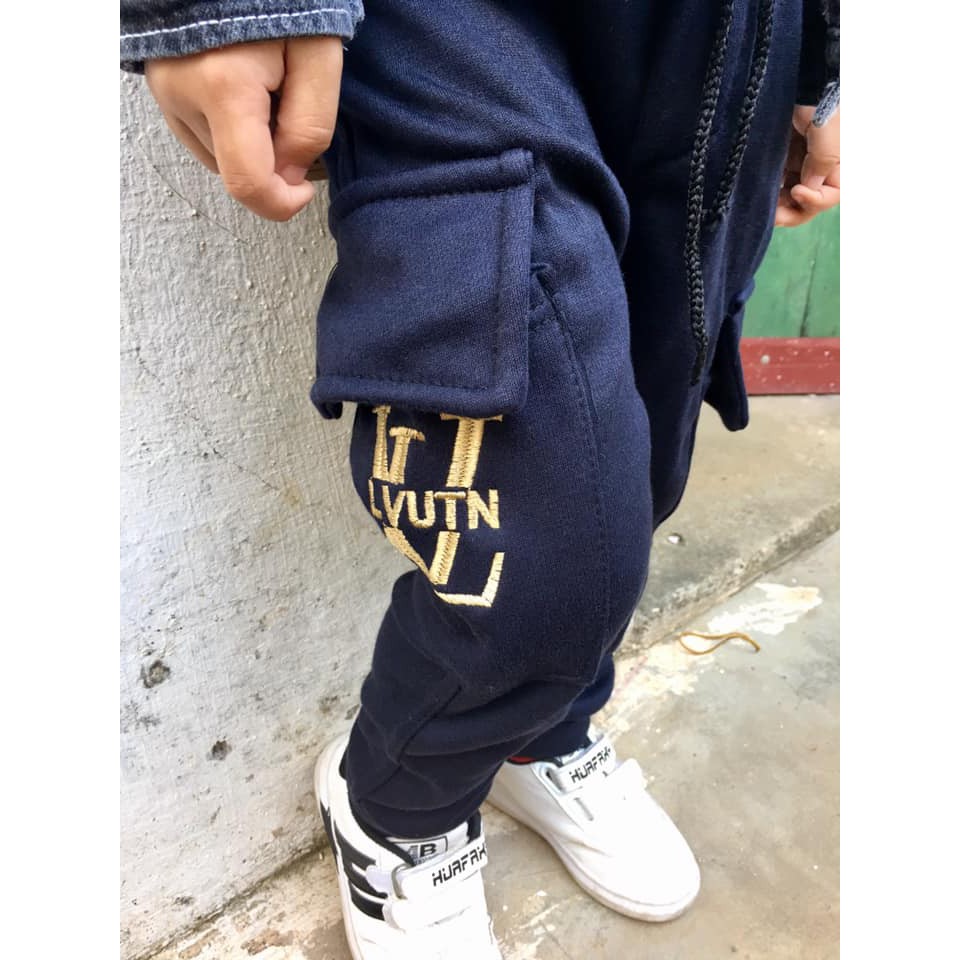 Quần nỉ lót lông phong cách mà ấm áp cho bé trai bé gái - qnlv