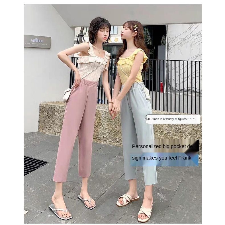 quần ống rộng Phong Cách Hàn Quốc Thời Trang Cho Nữ