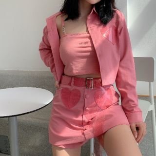 Set áo sơ mi + chân váy natthy style