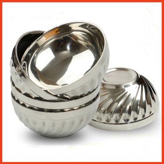 10 Chén cơm inox xoắn cách nhiệt 2 lớp không nóng