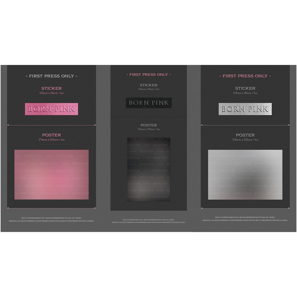 Set hộp album thứ 2 KPOP GOODS phiên bản BLACKPINK BORN PINK