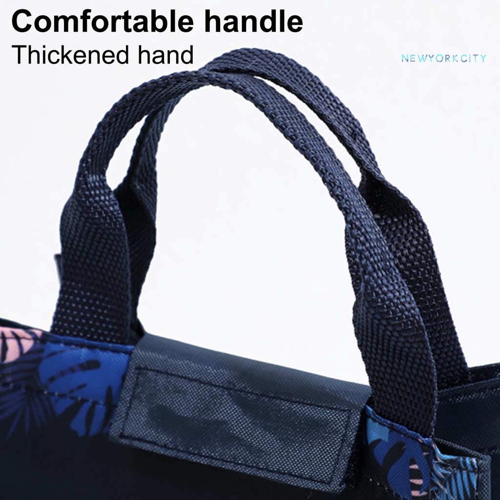 Túi Tote Cách Nhiệt Bằng Vải Oxford Mịn Chống Dầu Sức Chứa Lớn