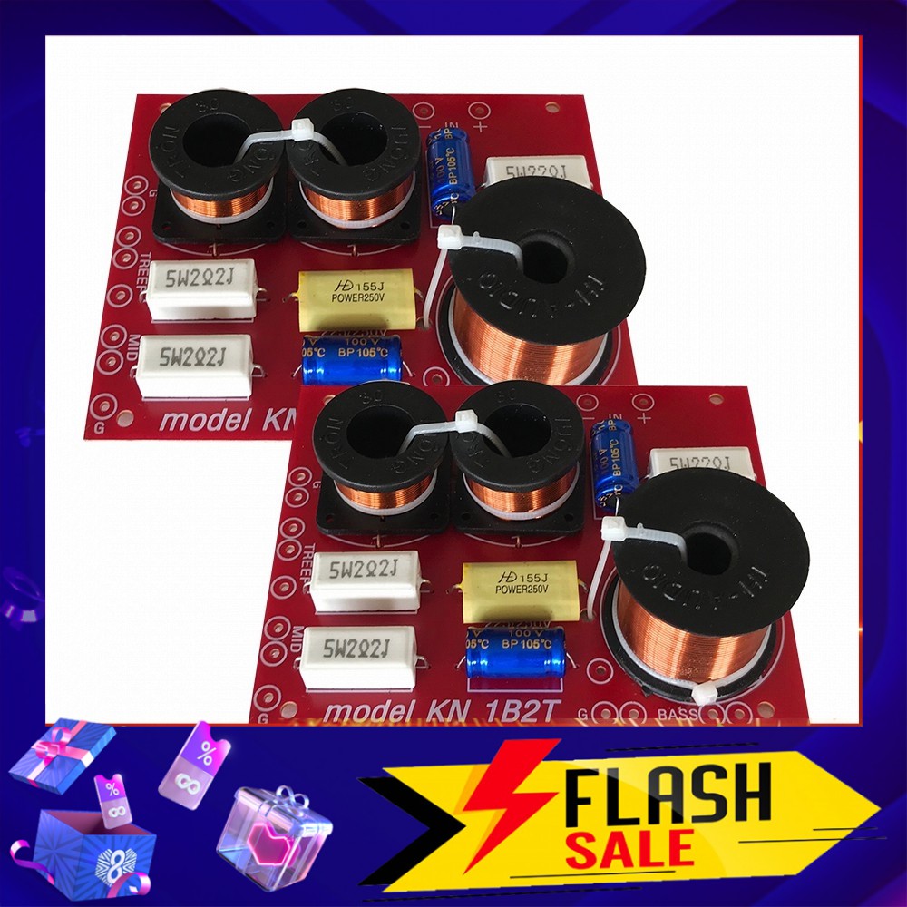 Combo 02 Mạch phân tần KN1B2T và bảo vệ loa, Nâng tiếng cho loa thùng cực hay