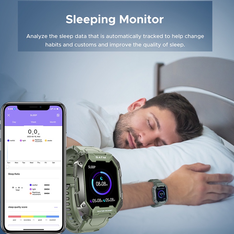 Đồng Hồ Thể Thao Thông Minh 5ATM Chống Thấm Nước 2022 Cho xiaomi realme huawei