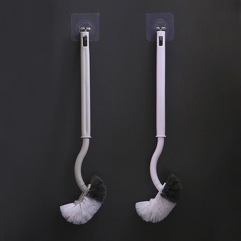 Cọ Lau Chùi Toilet Tay Cầm Dài Hai Màu Tùy Chọn Tiện Dụng