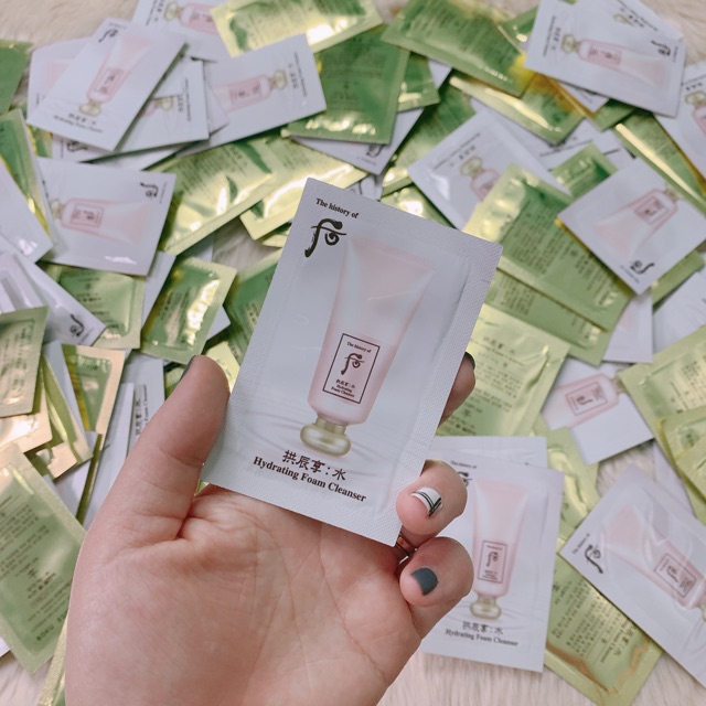 [ CHUẨN AUTH 100%] Sữa rửa mặt Whoo Hydrating Foam Cleanser gói 3ml | BigBuy360 - bigbuy360.vn