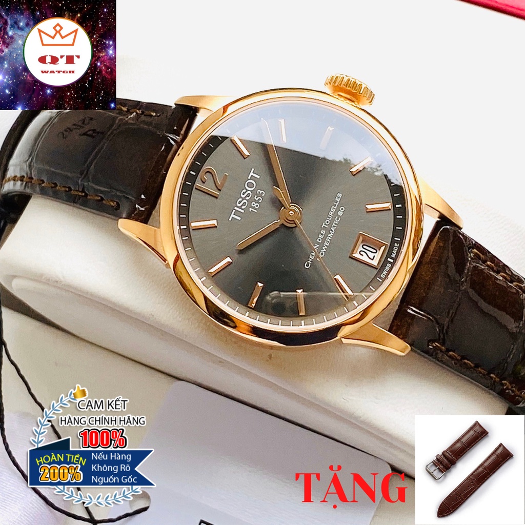 Đồng Hồ Nữ TISSOT CHEMIN DES TOURELLES POWERMATIC 80 LADY T099.207.36.447.00 Chính Hãng Tặng Dây Da Cao Cấp