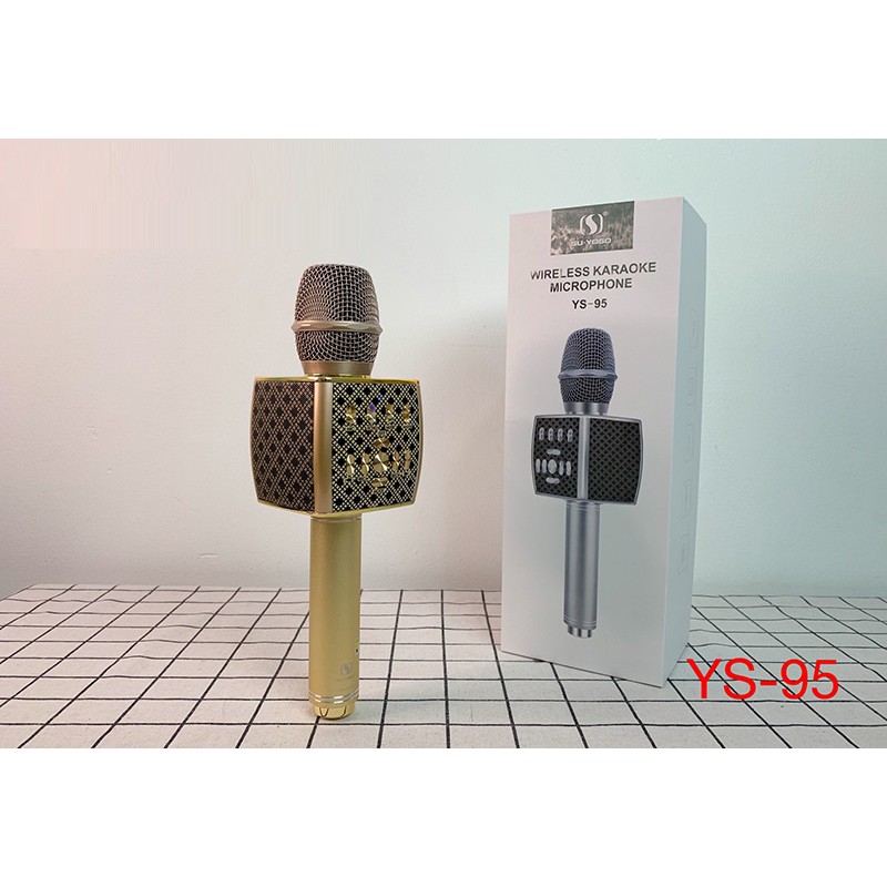 Micro SU-YOSD YS-95 Mic Karaoke Có Loa Bluetooth Tích Hợp Live Stream, Giả Giọng, Chính Hãng Bảo Hành 6 Tháng