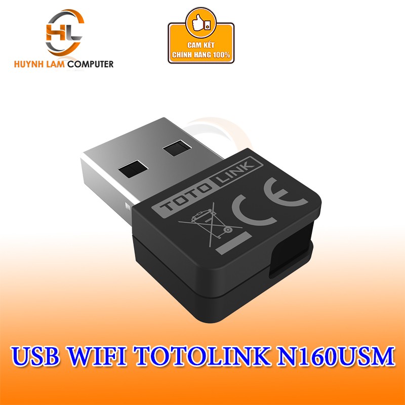 USB WiFi Totolink N160USM chuẩn N tốc độ 150Mbps chính hãng DGW phân phối