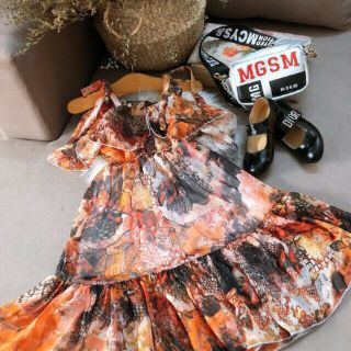 Đầm maxi đi biển cho bé gái