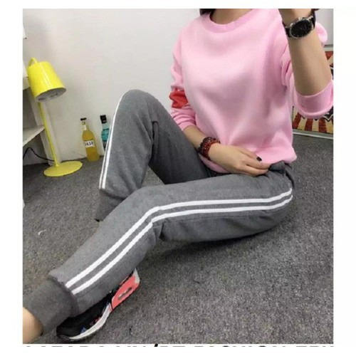 Quần dài jogge nữ bo chân thời trang mới Jg02(2 sọc) | BigBuy360 - bigbuy360.vn