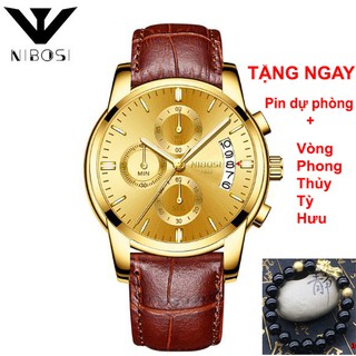 Đồng hồ Nam Nibosi 1985 100% chính hãng, hàng fullbox, máy full 6 kim