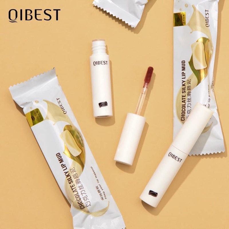 [FREE SHIP] Son Kem Lỳ Qibest Chocolate Lỳ Mịn Lâu Trôi